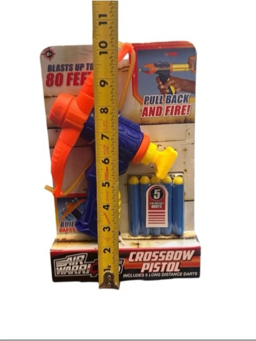 Crossbow Pistol Soft Dart Shooter 80 FT Pull Back & Fire Long Distance W Storage